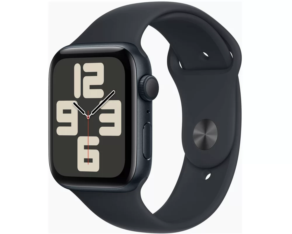 Apple Watch SE GPS 44mm Midnight Aluminium Case with Midnight Sport Band - M/L