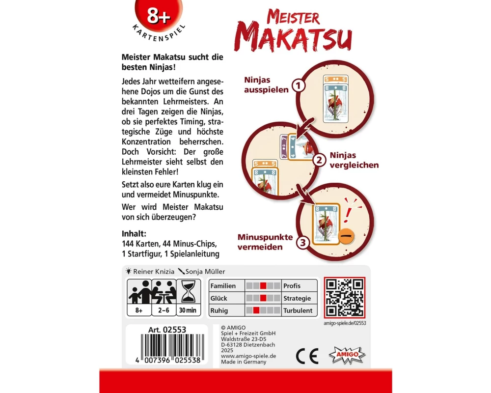 Amigo Kartenspiel Meister Makatsu -DE-