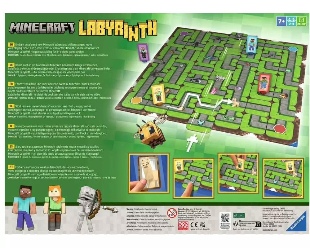 Ravensburger Familienspiel Labyrinth Minecraft