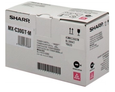 SHARP Toner magenta MX-C30GTM MX-C301W 6000 Seiten