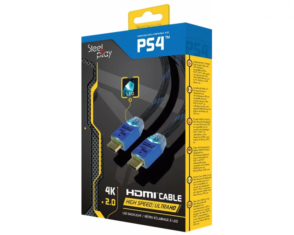 Steelplay 4K HDMI, High Speed, Ultra HD, Cable, 2m