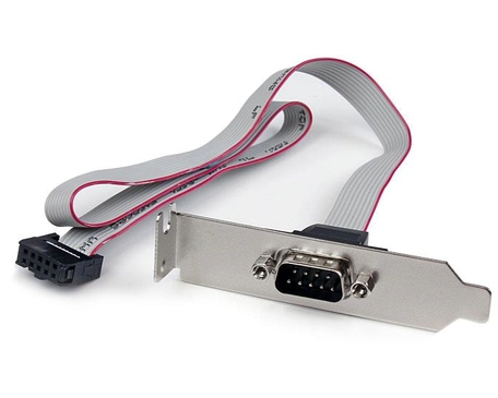 StarTech.com 1 Port 16in DB9 Serial Port Bracket to 10 Pin Header