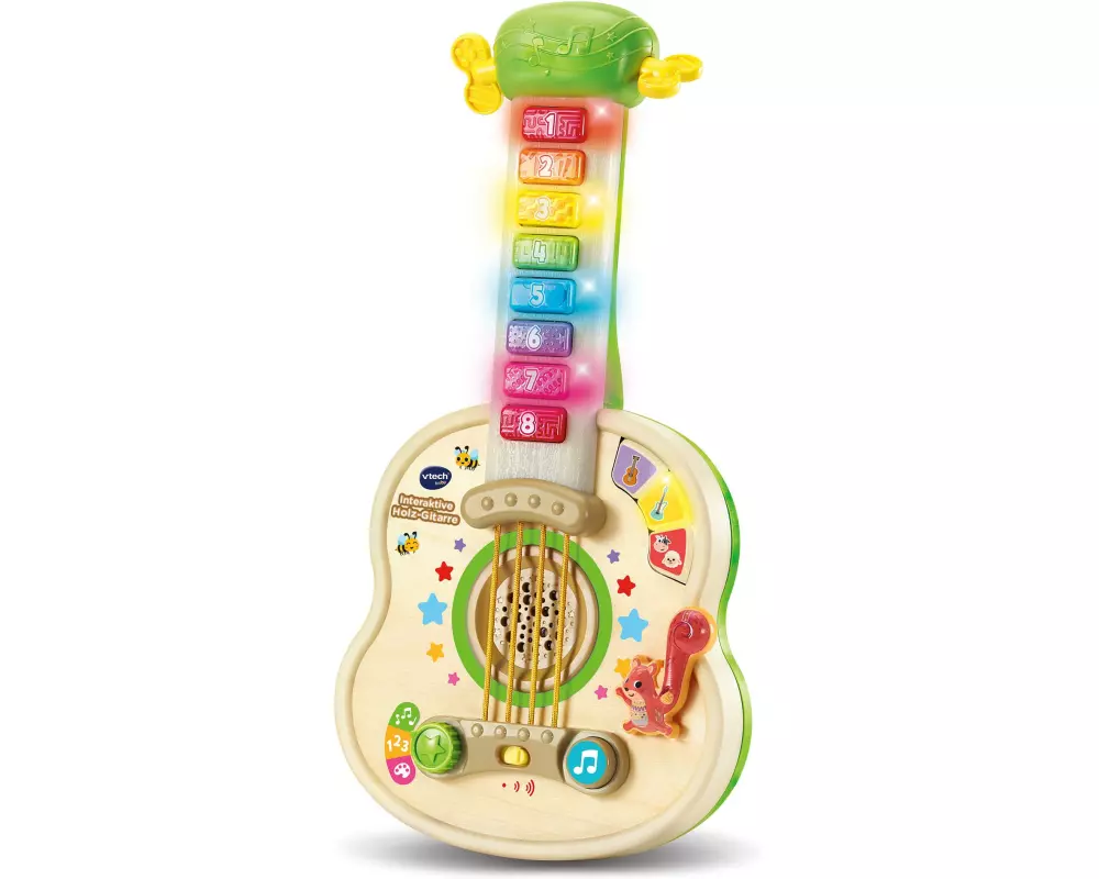 Vtech Musikspielzeug Interaktive Holz-Gitarre