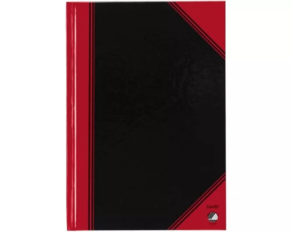 Bantex Notizbuch Bantex A5 96 Seiten, Schwarz/Rot