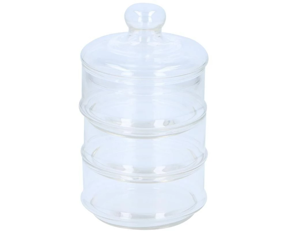 alpina Vorratsglas 3 stöckig Ø12 x 23 cm 2.6 l, Transparent