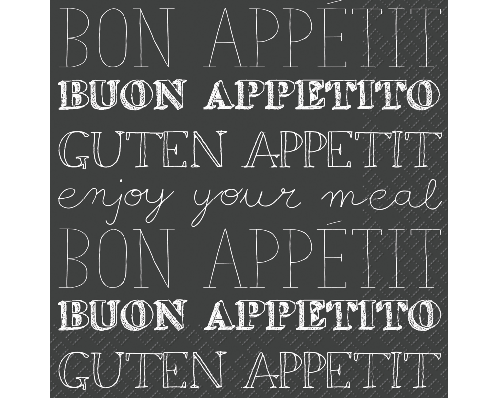 STEWO Serviette Lorenzo 2572540970 schwarz 33x33cm