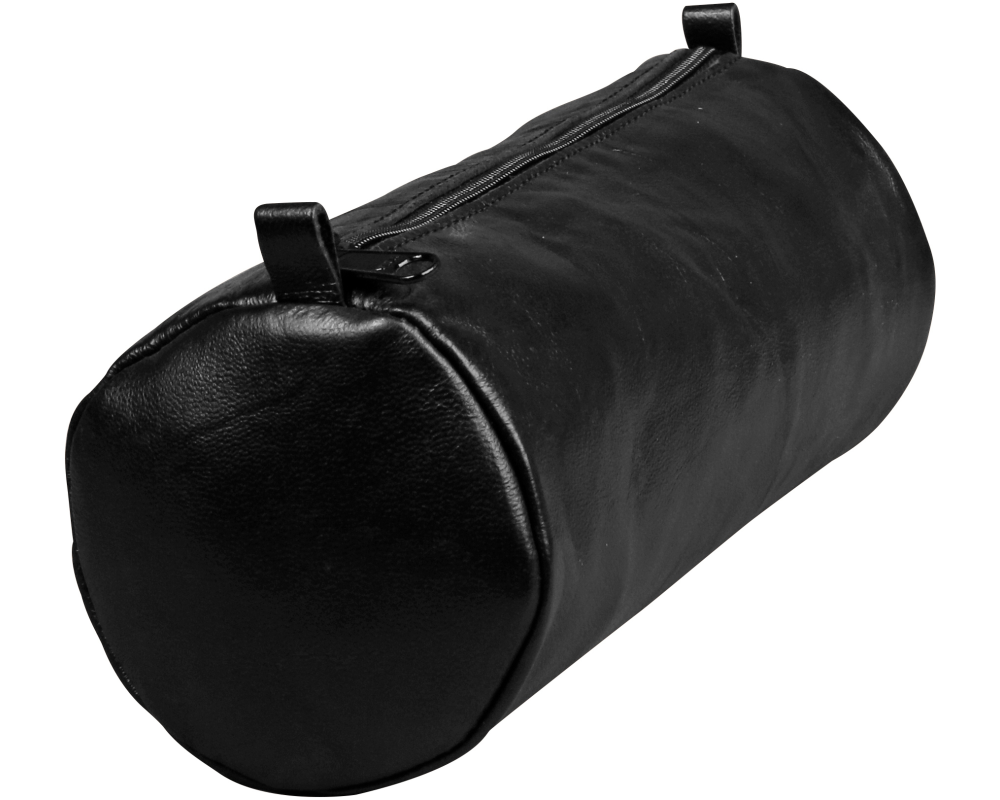 CLAIREFONTAINE Schlamperetui AgeBag 22x8cm 77031C schwarz, rund, Leder