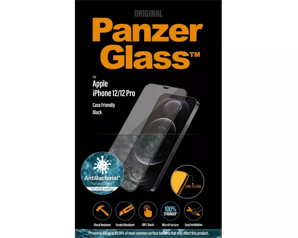 Panzerglass Displayschutz Case Friendly AB iPhone 12 / 12 Pro