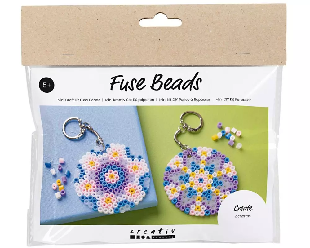 Creativ Company Bastelset Bügelperlen Schlüsselanhänger