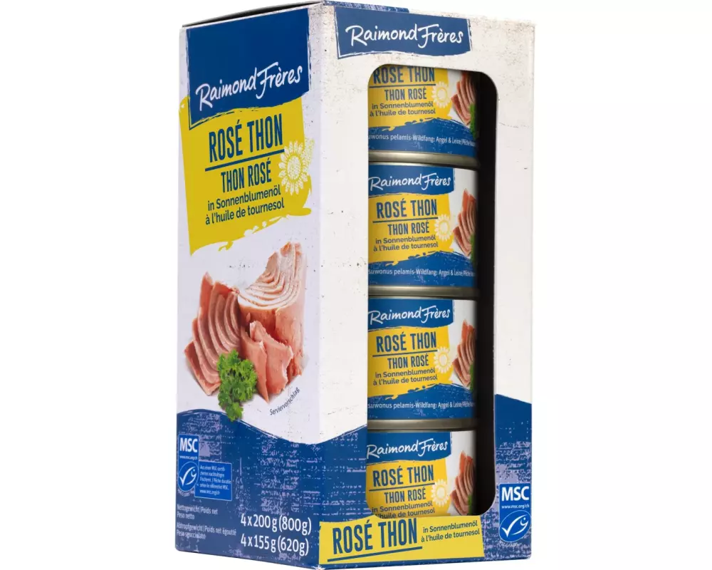 Raimond Frères MSC Rosé Thon Sonnenblumenöl 4 x 200 g
