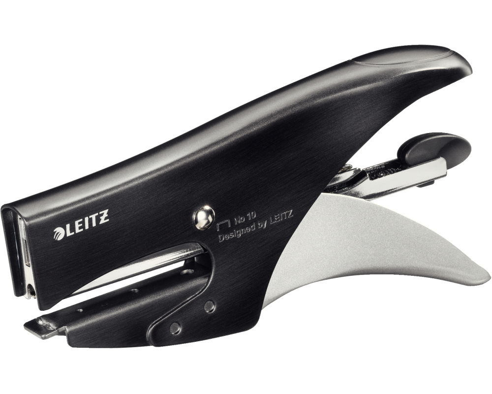 LEITZ Heftzange No. 10 Style 55640094 satin schwarz 15 Blatt