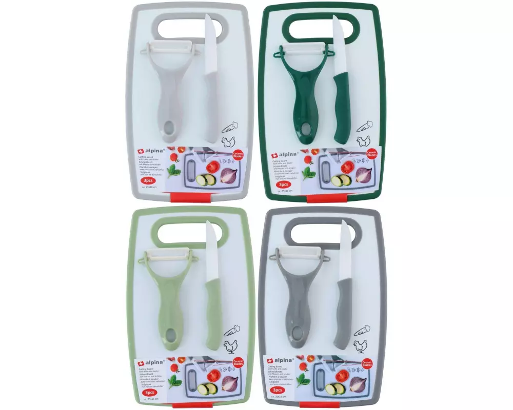 alpina Sparschäler mit Messer assortiert