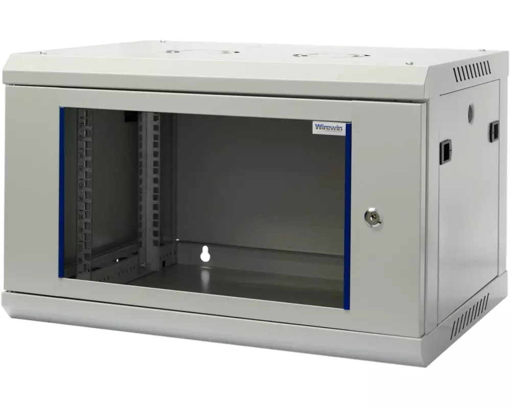 Wirewin Wandschrank 600X600X6U Pro 3rd Gen 19" / 6HE / Grau