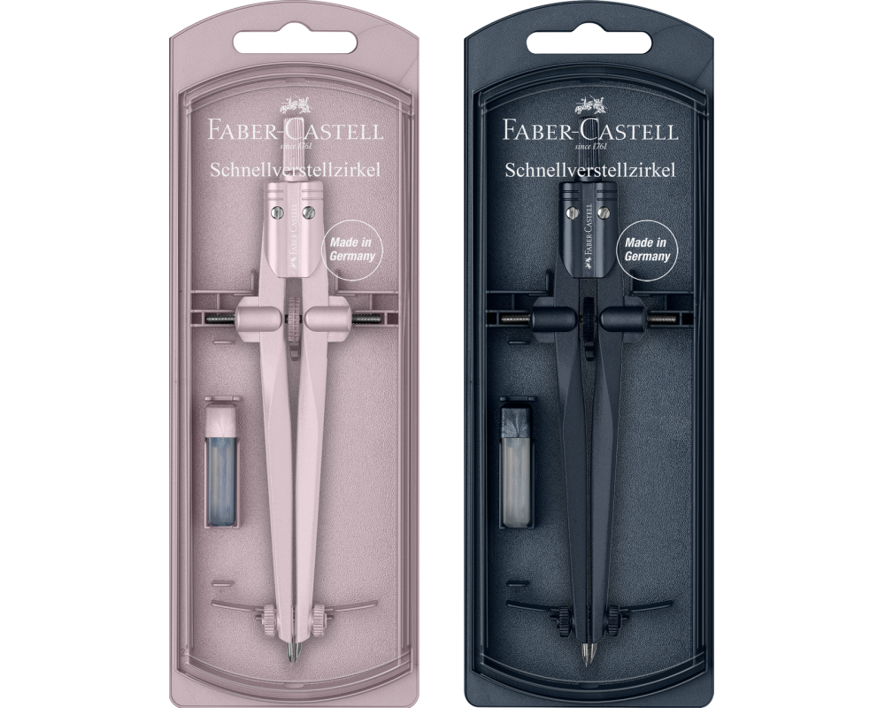 FABER-CASTELL Zirkel Stream 2025 174545 deep blue, shiny rose