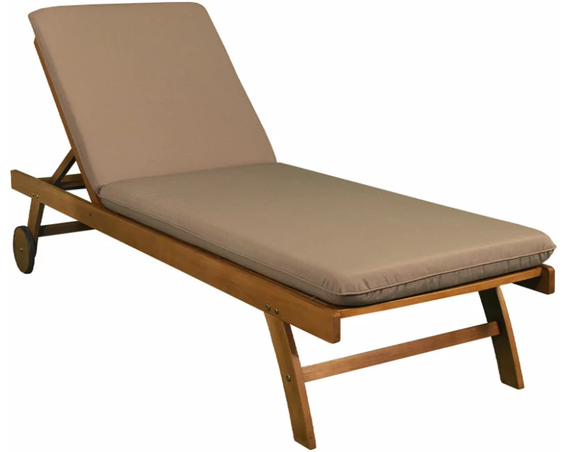 Contini Sonnenliege mit Kissen Taupe