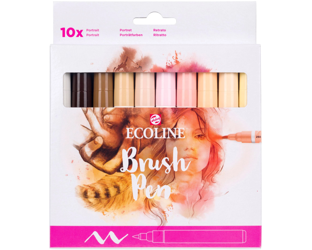 TALENS Ecoline Brush Pen Set 11509806 ass. Skin 10 Stück