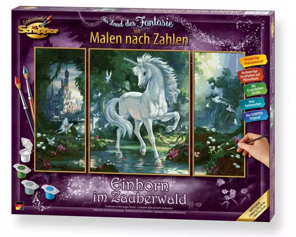 Schipper Malen nach Zahlen Einhorn im Zauberwald
