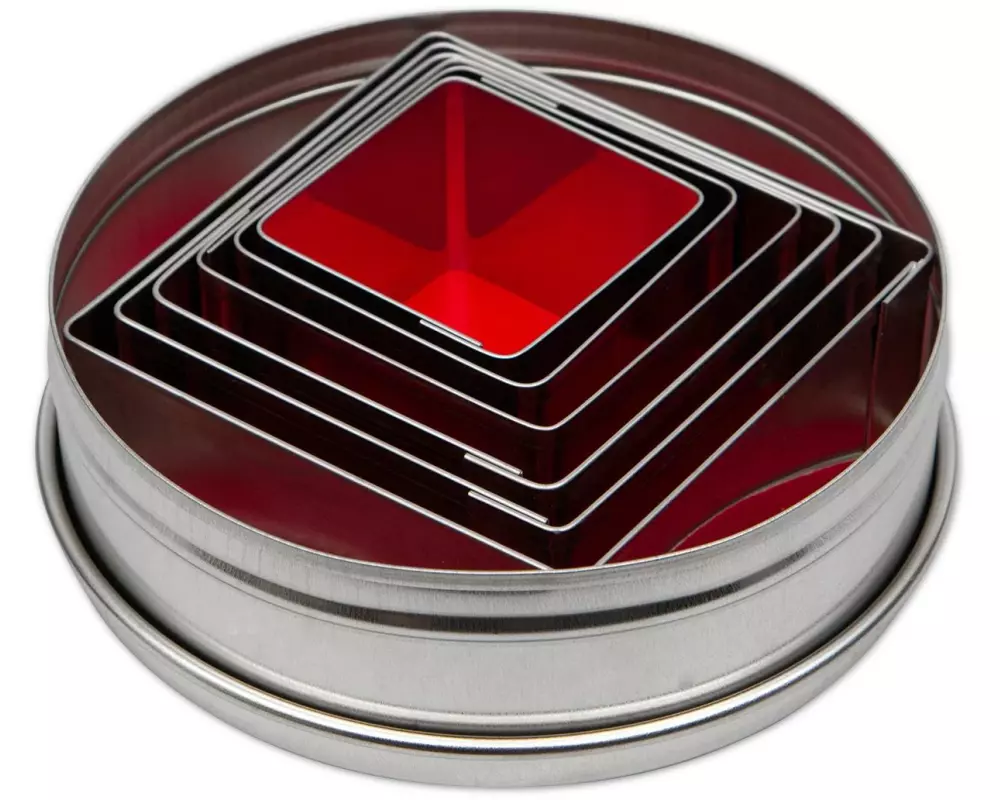 Städter Guetzli-Ausstecher Quadrat Quadrat, 6-teiliges Set