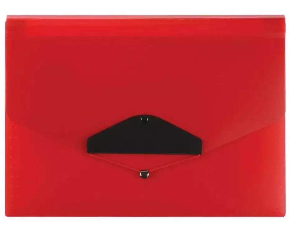 Büroline Fächermappe A4, 6-teilig Rot