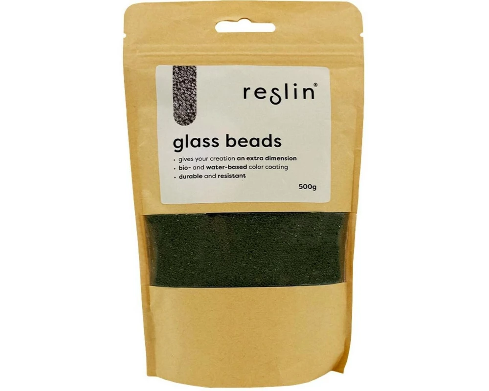 Reslin Glasperlen 500 g Olivegrün