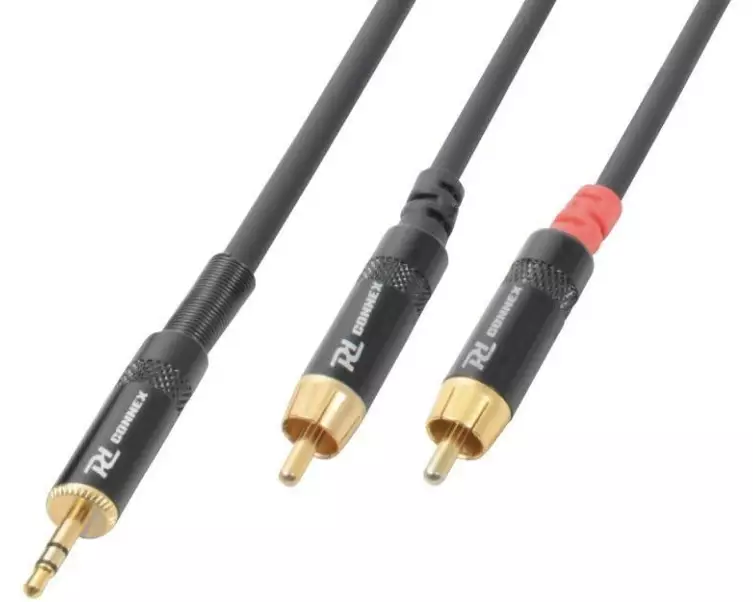 PD Connex CX85-3 Klinke 3.5 mm, male - Cinch 3 m