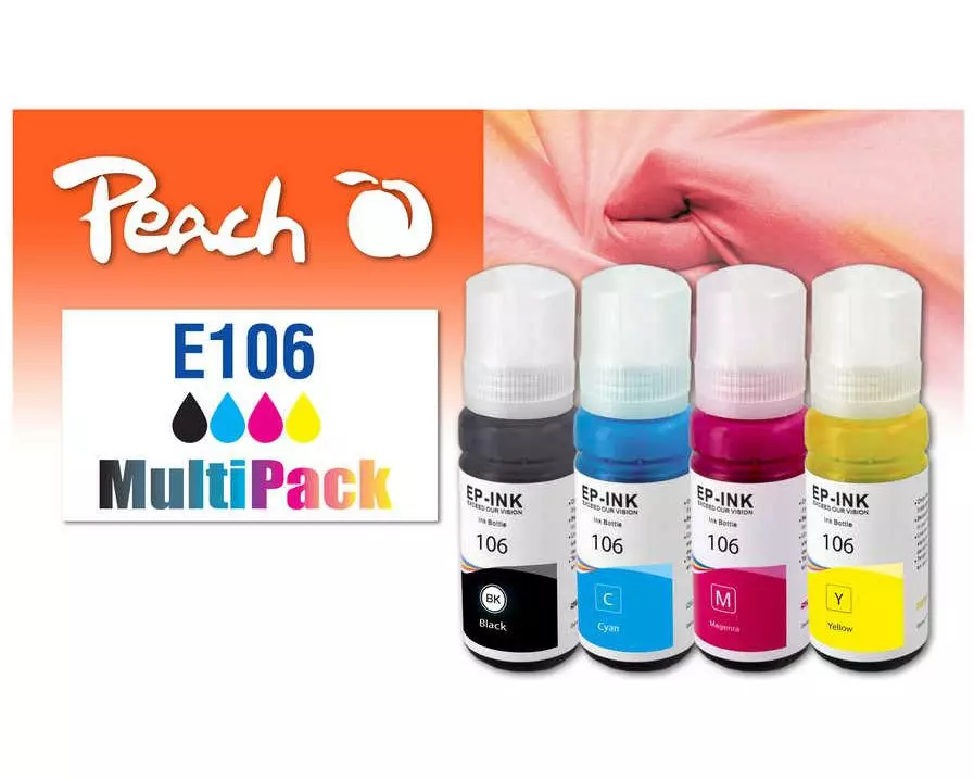 Peach Tinte Canon CISS 106 Multi-Pack C, M, Y, BK