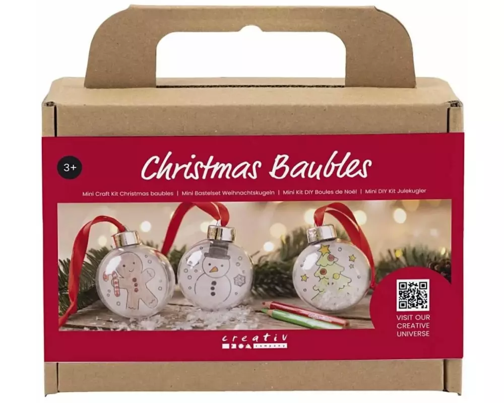 Creativ Company Bastelset Weihnachtskugeln Zeichnen