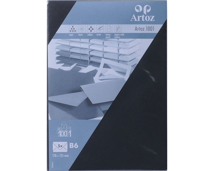 ARTOZ Couverts 1001 B6 107364182 100g, schwarz 5 Stück