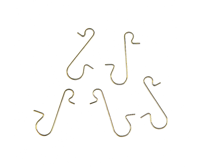 NEUTRAL Schnellaufhänger gold 602-411 Weihnachtskugeln 50 Stück