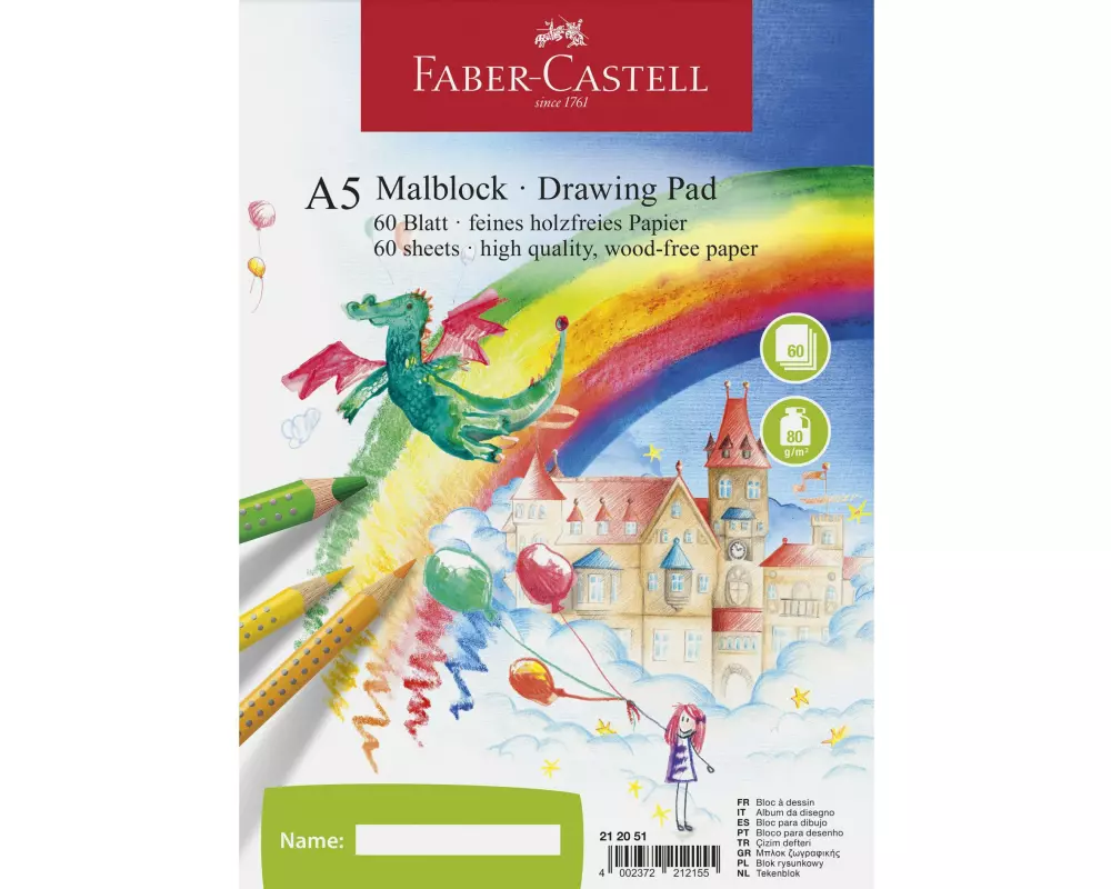 Faber-Castell Malblock A5 60 Blatt