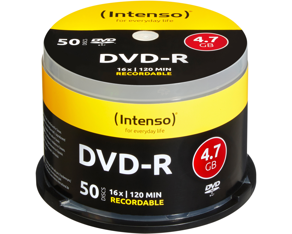 INTENSO DVD-R Cake Box 4.7GB 4101155 16x 50 Pcs