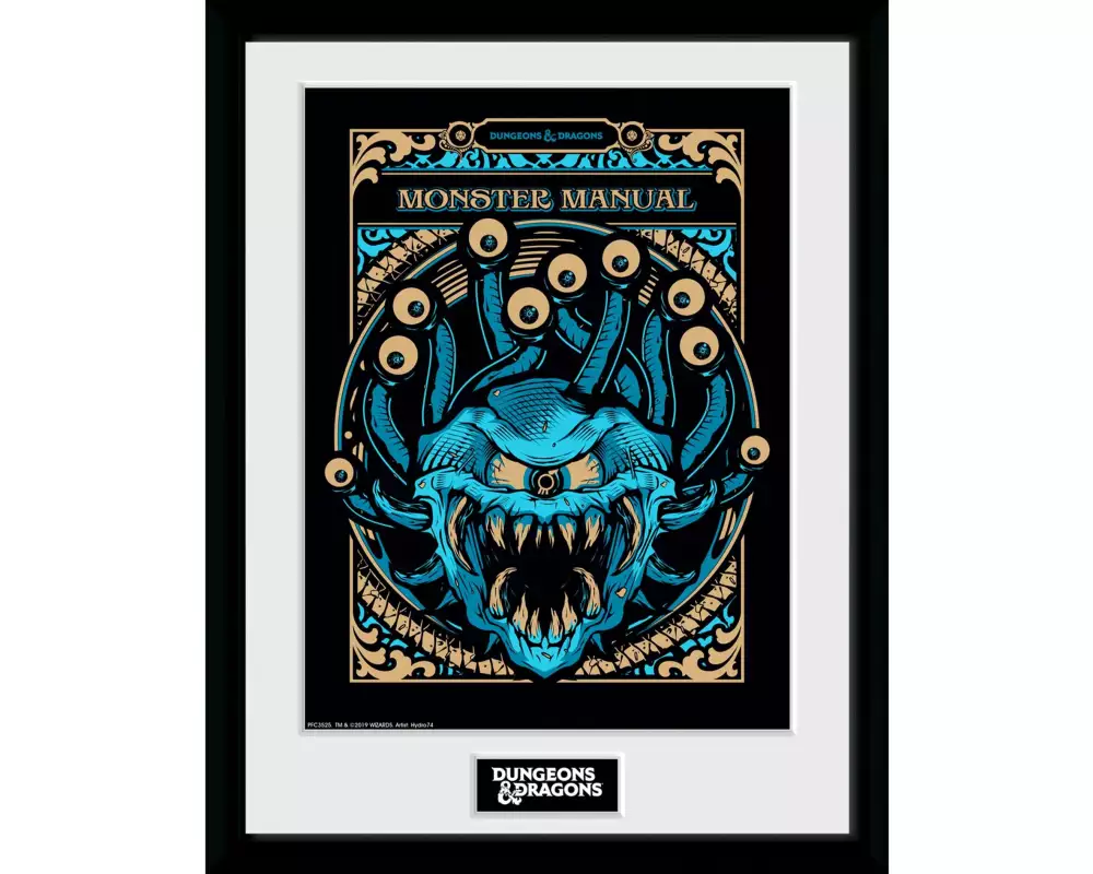 GB eye D&D Framed Print – Monster Manual 30 x 40 cm
