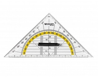 WESTCOTT Geodreieck 14cm E-1013300 mit Griff
