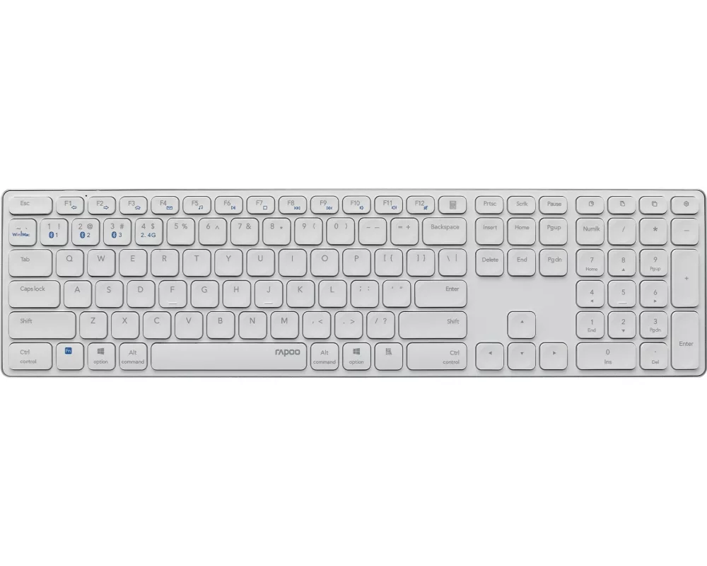 Rapoo Tastatur E9800M ultraslim Weiss