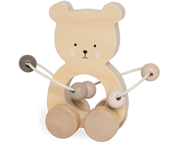 JABADABADO Abacus Teddy 13x6x15cm C2548 Nature Line