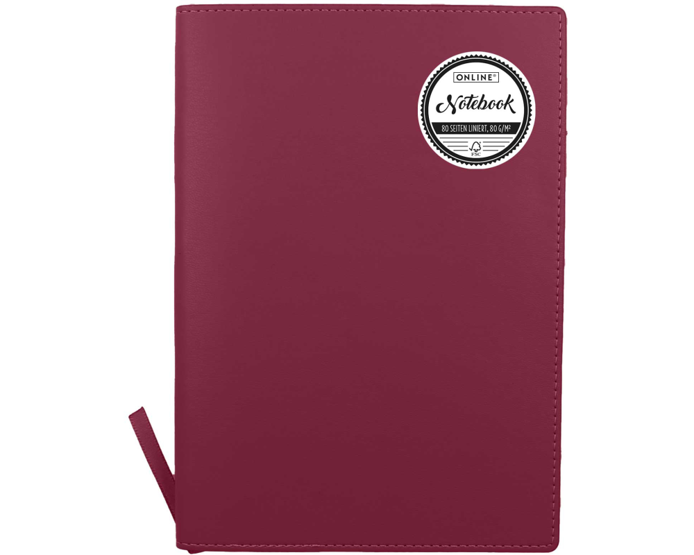 ONLINE Notizbuch Soft Cover A5 16002 wild berry, liniert 80 Blatt