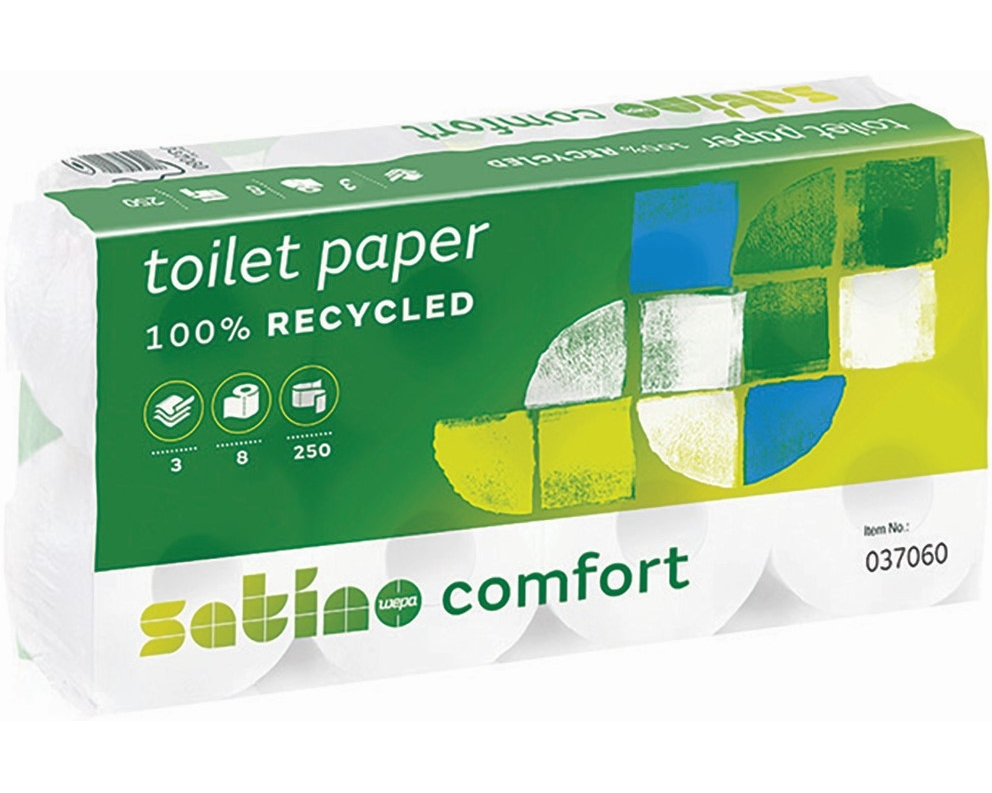 SATINO Toilettenpapier 574217 250 Coupons, 8 Rollen