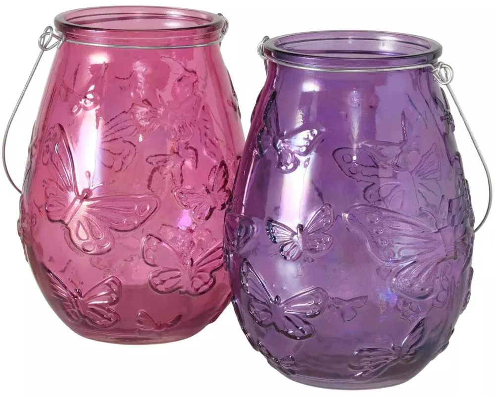 Boltze Windlicht Buky 1 Stück, assortierte Farb-Auslieferung