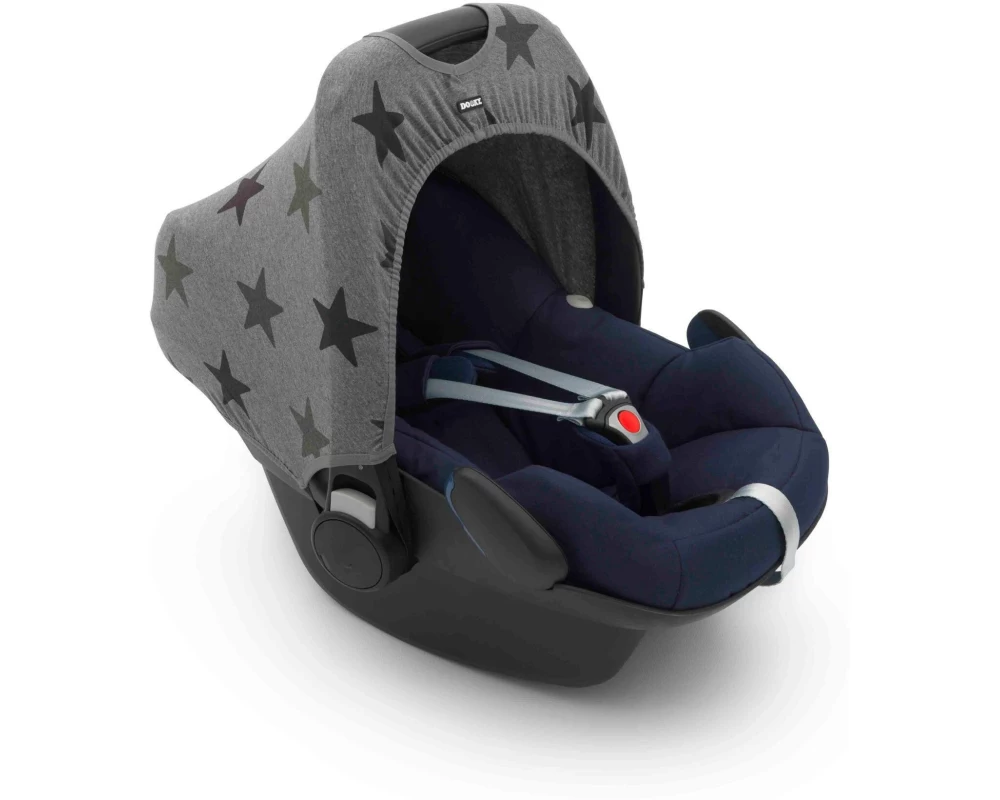 Dooky Zubehör-Set Babyschalen Sonnendach Grau, Sterne