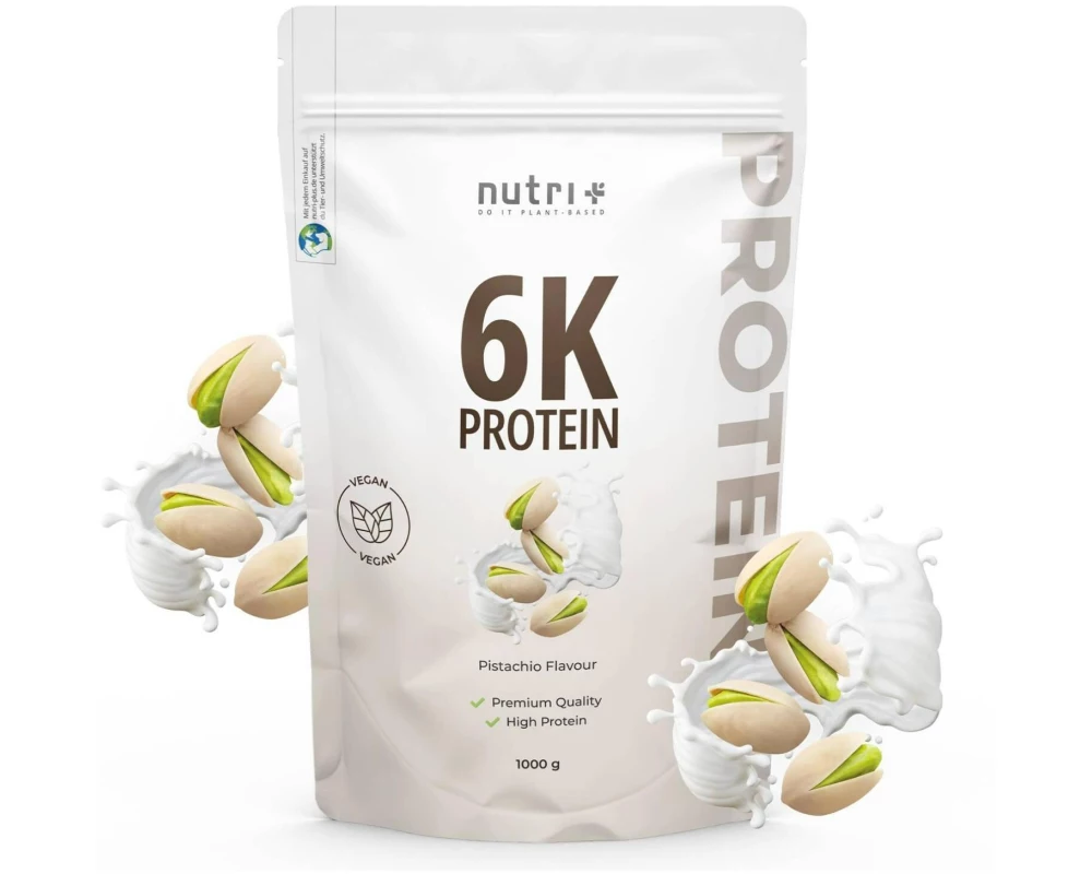Nutri+ Pulver Vegan 6K Protein Pistazien 1000 g