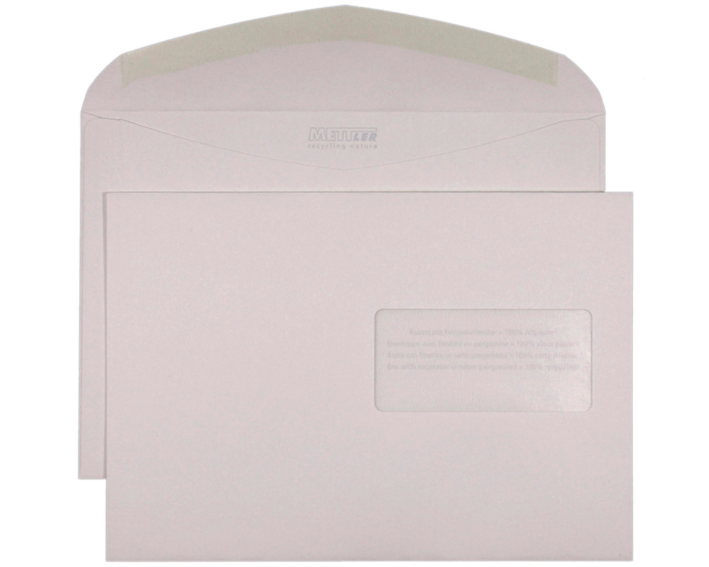 METTLER Couvert Fenster rechts C5 8154 120g, recycling 500 Stk.