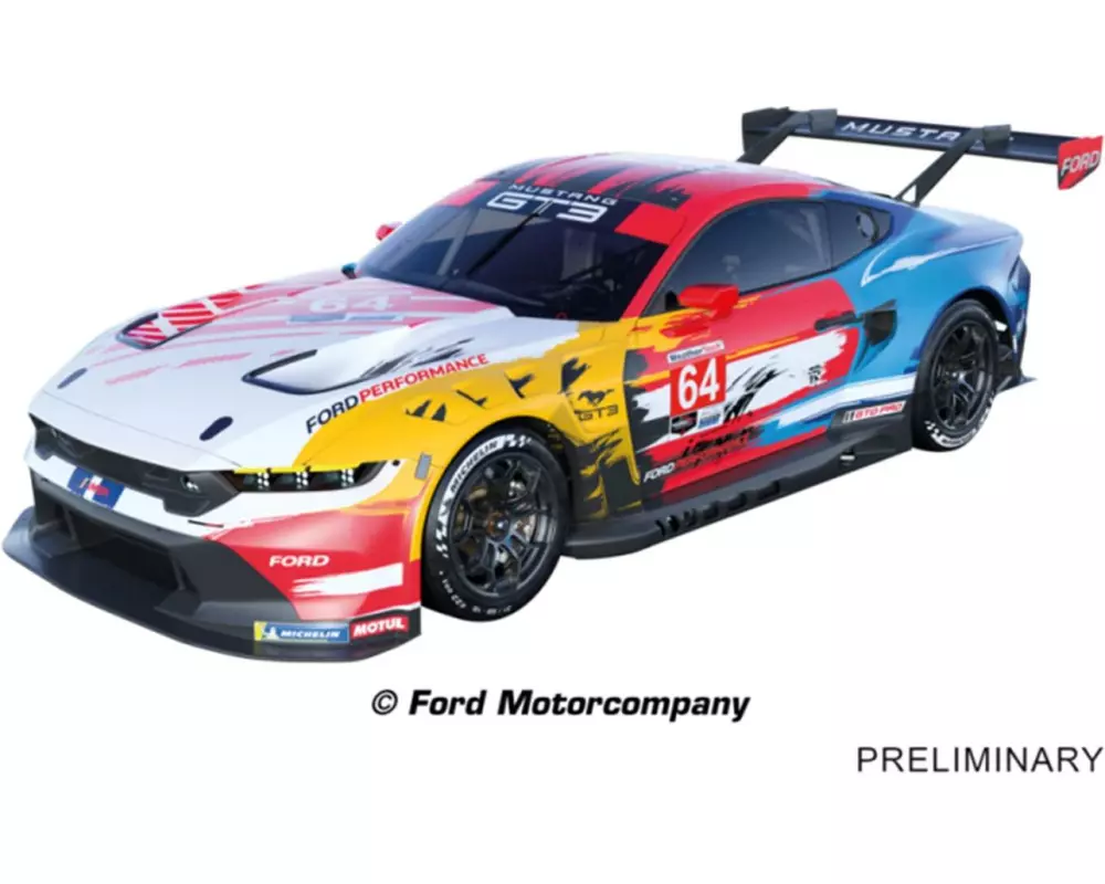 Carrera Rennbahnauto Ford Mustang GT3 No.64 Rennwagen 1:32