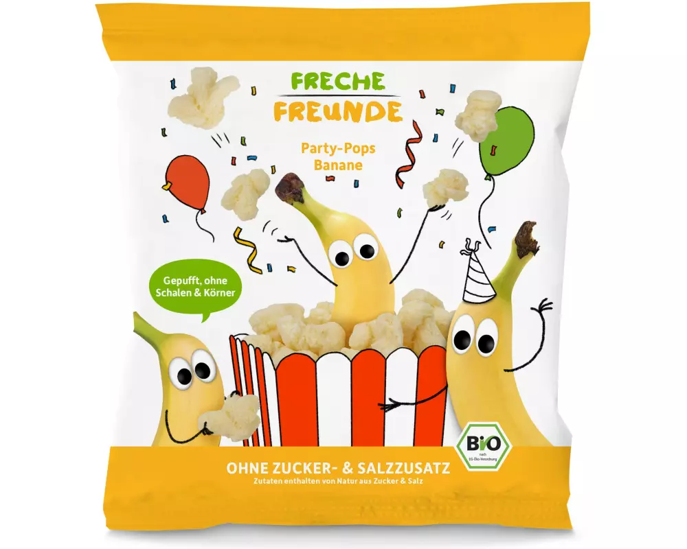 Freche Freunde Popcorn Party Pops Banane 15 g