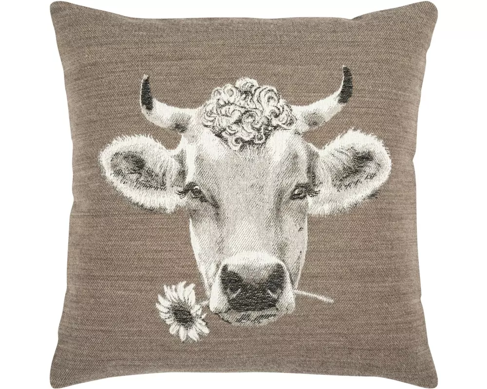 pad Kissenbezug Moo 45 x 45 cm, Grau