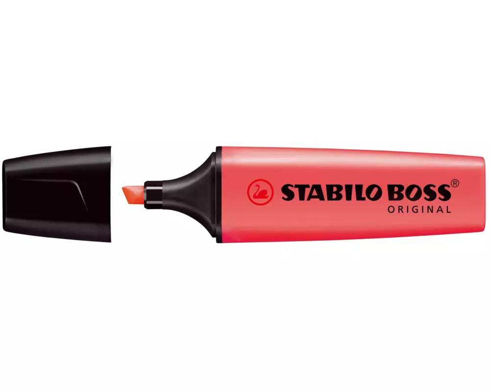 STABILO Leuchtmarker Boss Original 10 Stück, Rot