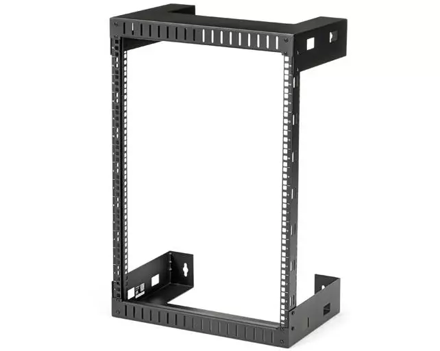 StarTech.com RK15WALLO Rack Gehäuse 15U Wandmontiertes Regal Schwarz