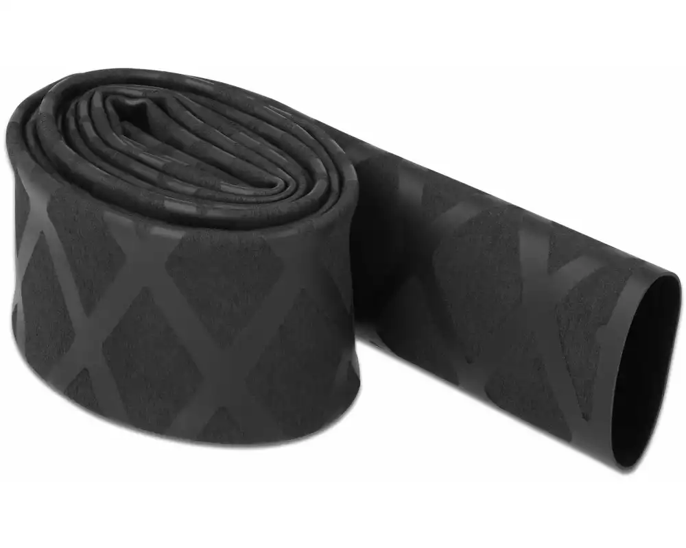 Delock Schrumpfschlauch X-Muster rutschfest 1 m x 20 mm Schwarz