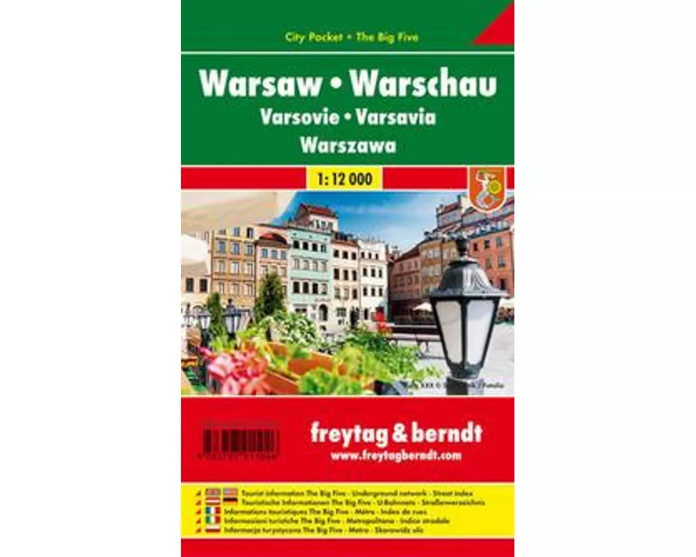 freytag & berndt Innenstadtplan Warschau 1:12.000