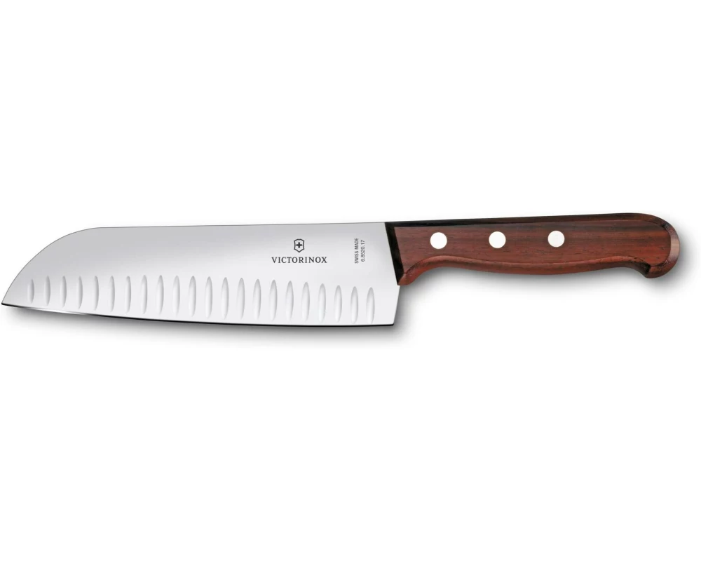 Victorinox Santokumesser Wood Braun