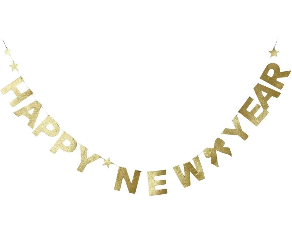 Boltze Dekogirlande Silvester Bessa Gold